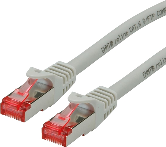 Изображение Roline S/FTP Patch Cord Cat.6 Component Level, LSOH, grey, 15 m