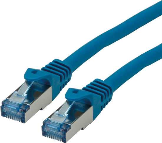 Изображение Roline S/FTP Patch Cord Cat.6A, Component Level, LSOH, blue, 1 m