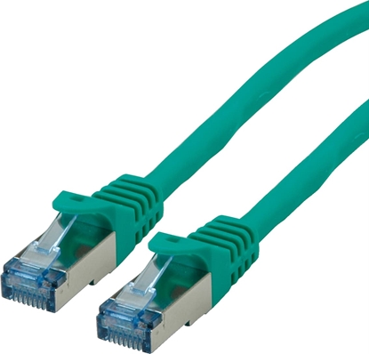 Изображение Roline S/FTP Patch Cord Cat.6A, Component Level, LSOH, green, 15 m