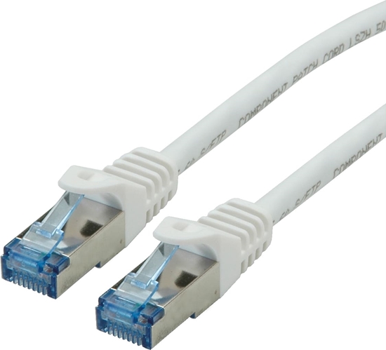 Изображение Roline S/FTP Patch Cord Cat.6A, Component Level, LSOH, white, 15 m