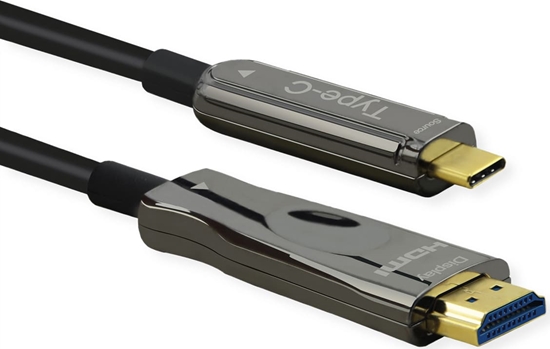 Picture of Roline Type C - HDMI (AOC) Cable, 4K60, M/M, 30 m