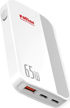 Picture of Roline Ultra Thin USB Wall Charger, 2x C, 1x A, 65W