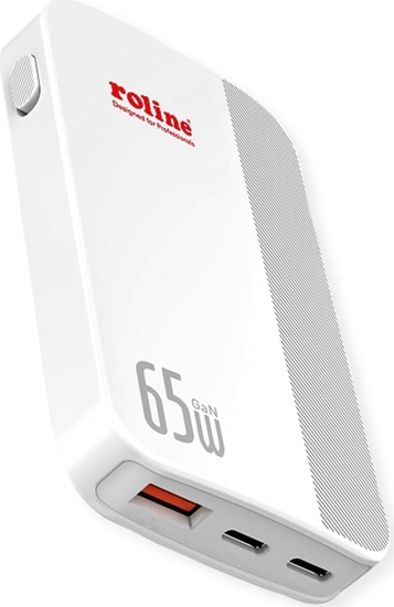 Picture of Roline Ultra Thin USB Wall Charger, 2x C, 1x A, 65W