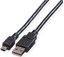 Изображение Roline USB 2.0 Cable, A - 5-Pin Mini, M/M, black, 3 m