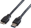 Изображение Roline USB 3.2 Gen 1 Cable, A - Micro B, M/M, black, 0.15 m