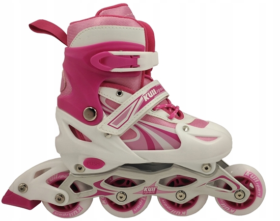 Picture of Rolki dla Dzieci Dziecice Regulowane Róowe Solidne KUBISPORT r. 31-34