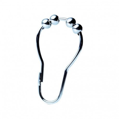 Picture of ROLLER SHOWER CURTAIN HOOKS METAL (12 PC