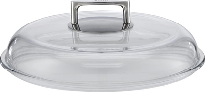 Изображение Rosle pokrywa garnka 29,3 x 29,3 x 9,5 cm stal nierdzewna/szko srebrna
