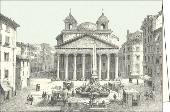 Picture of Rossi Karnet z kopert ITW 001 Roma Piazza della Rotonda