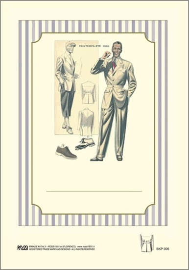 Picture of Rossi Naklejki dekoracyjne BKP 006 Moda mska 6szt ROSSI