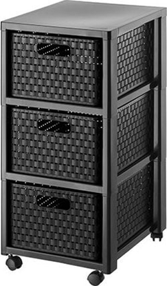 Attēls no Rotho Komoda ROTHO COUNTRY su 3 staliais, 50L, juoda