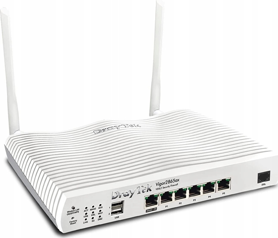 Изображение Router DrayTek Draytek Vigor 2865ax router bezprzewodowy Gigabit Ethernet Dual-band (2.4 GHz/5 GHz) Biay
