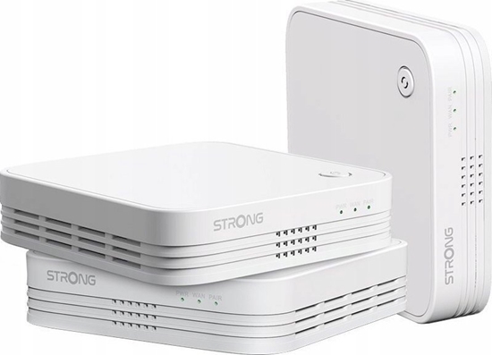 Picture of Router Strong Strong WI-FI MESH HOME TRIO PACK 1200 Dual-band (2.4 GHz/5 GHz) Wi-Fi 5 (802.11ac) Biay 3 Wewntrzne