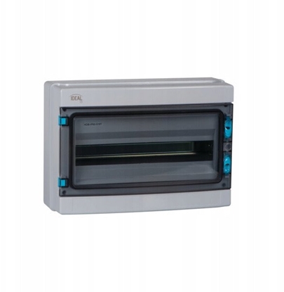 Изображение Rozdzielnica natynkowa Kanlux 38453 KDB-IP65-S18T 1x18 IP65 drzwi transparentne szary