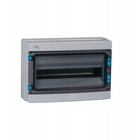 Изображение Rozdzielnica natynkowa Kanlux 38453 KDB-IP65-S18T 1x18 IP65 drzwi transparentne szary