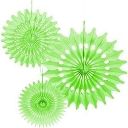 Изображение Rozety dekoracyjne limonkowe 3szt