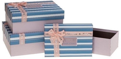 Picture of Rozette Pudeko prezentowe z kokard 3szt paski ROZETTE