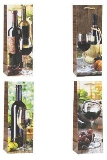 Picture of Rozette Torebka ozdobna na butelk 12x36x9cm mix ROZETTE