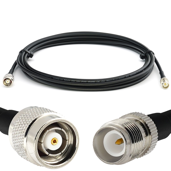 Picture of RP-TNC Male to RP-TNC Female 7m RG58/U Coaxial Cable