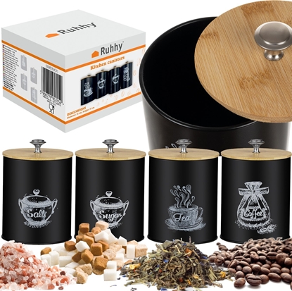 Изображение Ruhhy Pojemniki kuchenne - 4 szt. Ruhhy 24578