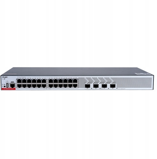 Picture of Ruijie RG-CS83-24GT4XS-P| Switch zarzdzalny, 28 portów, 24xGE, 24xPoE+, 370W, 4x10GE SFP+, 1xConsole, L3, Cloud
