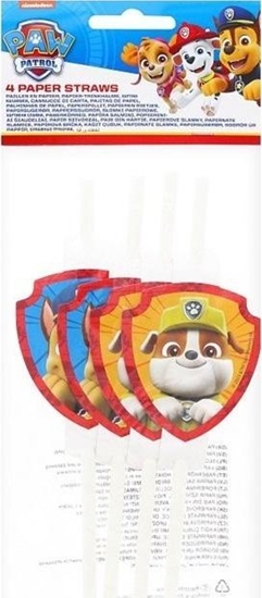 Picture of Rurki papierowe z medalionem Paw Patrol 4szt