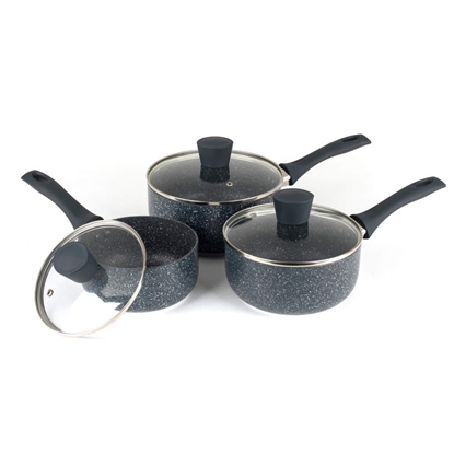 Attēls no Russell Hobbs RH00847EU7 Nightfall Stone 3-Piece Saucepan Set