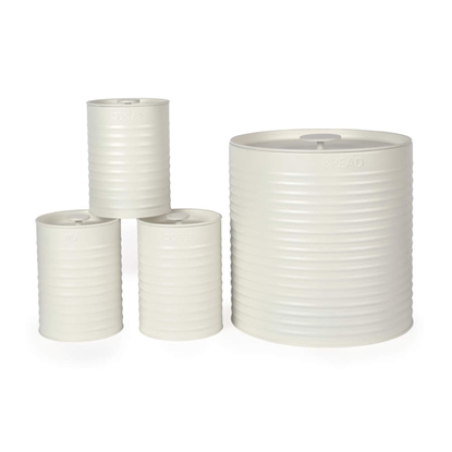 Picture of Russell Hobbs RH03270CEU7 Ribbed 4-Piece Countertop Set - Cream