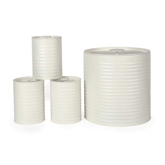 Picture of Russell Hobbs RH03270CEU7 Ribbed 4-Piece Countertop Set - Cream