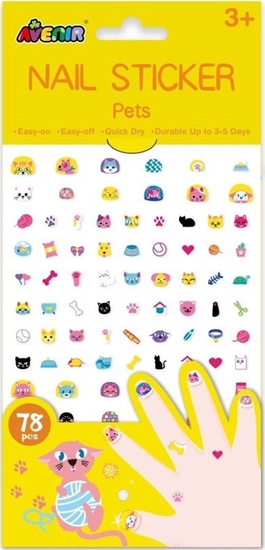 Picture of Russell Naklejki na paznokcie - zwierzta