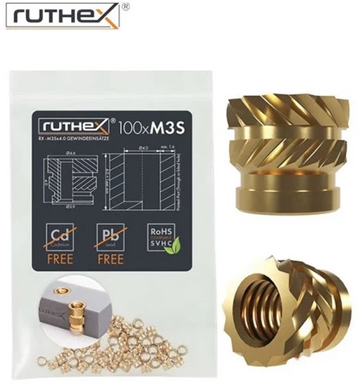 Изображение Ruthex M3 Trumpas sriegiuotas dklas  Rx-M3Sx4.0 - 100vnt