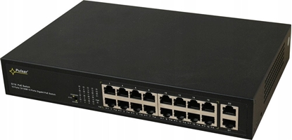 Attēls no S116WP PULSAR Switch PoE 18-portowy Fast Ethernet, 16x PoE