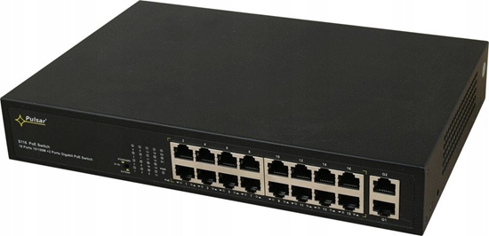 Picture of S116WP PULSAR Switch PoE 18-portowy Fast Ethernet, 16x PoE