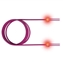 Изображение saCon LWL-LED-Patchkabel duplex 50/125µm OM4, LC/SC, fioletowy, 5 m