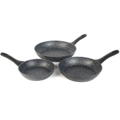 Picture of Salter BW11459BRMFOB Megastone Thermo Collar 3-Piece Frying Pan Set - 20/24/28cm