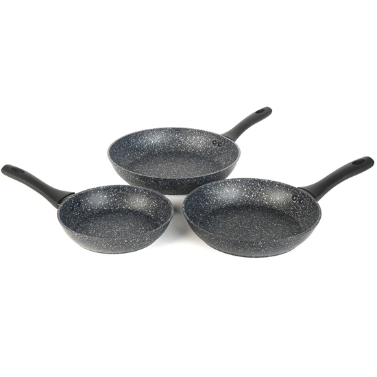 Picture of Salter BW11459BRMFOB Megastone Thermo Collar 3-Piece Frying Pan Set - 20/24/28cm
