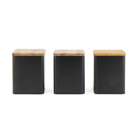 Picture of Salter BW12898EU7 Toronto 3-Piece Canister Set Black