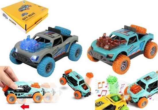 Изображение Samochodzik terenówka z klekoczcym silnkiem mix