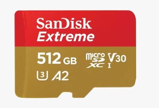 Picture of SANDISK BY WESTERN DIGITAL MEMORY MICRO SDXC 512GB UHS-I/W/A SDSQXAV-512G-GN6MA SANDISK