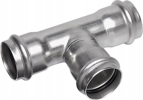 Изображение SANHA Trójnik równoprzelotowy SANHA-NIROSAN-Stahl szlachetna d90° d28SANHA