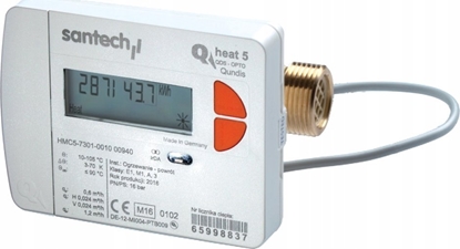 Attēls no Santech Ciepomierz QHeat5 qp 2,5 m3/h DN20 - powrót