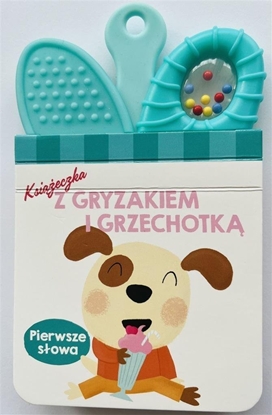 Attēls no Sassy Ksieczka z gryzakiem i grzechotk.Pierwsze sowa