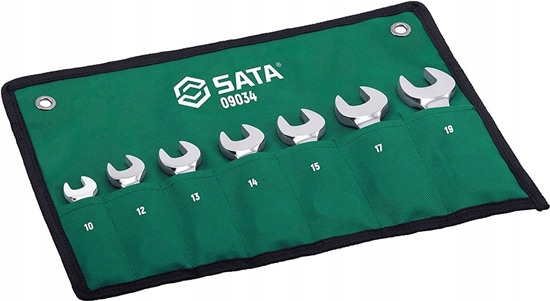 Picture of SATA ZESTAW KLUCZY PASKO-OCZKOWYCH KRÓTKICH Z GRZECHOTK 7szy.