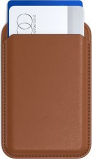Изображение Satechi Podstawka Satechi Vegan-Leather Wallet Stand do Apple iPhone MagSafe brzowy