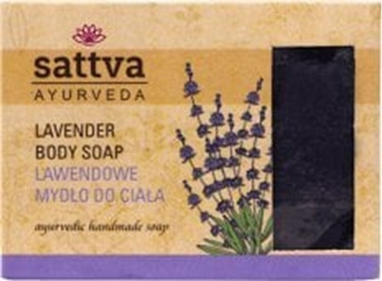Изображение Sattva Body Soap indyjskie mydo glicerynowe Lavender 125g