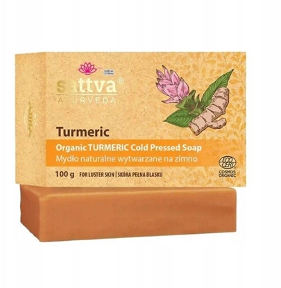 Изображение SATTVA_Organiczne mydo wytwarzane na zimno Kurkuma 100g