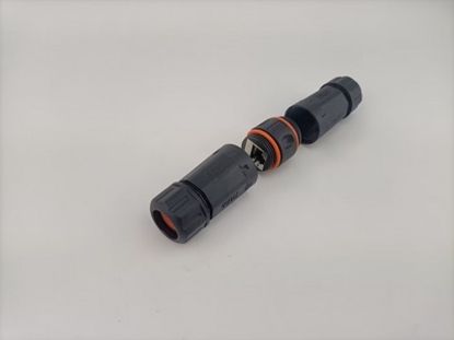 Изображение Savienotājs-Adapteris 2xRJ45 konektoriem, CAT5E, CAT6, CAT6A, Ekranēts, Mitrumdrošs IP68