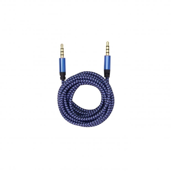 Picture of Sbox 3535-1.5BL AUX Cable 3.5mm To 3.5mm Blueberry Blue