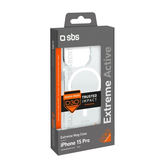 Picture of SBS SBS D3O MagSafe Case for iPhone 15 Pro - Clear