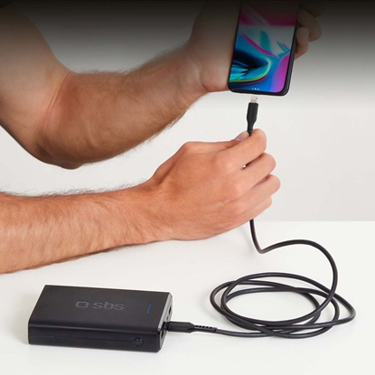 Picture of SBS SBS TECABLELIGTC1K USB-C - Lightning cable 1m - black